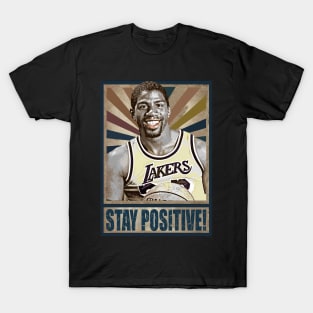 Magic Johnson Stay Positive T-Shirt